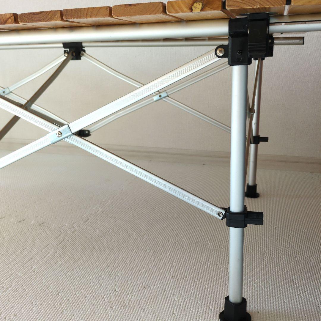 りょ Coleman ナチュラルウッドロールテーブル 120
