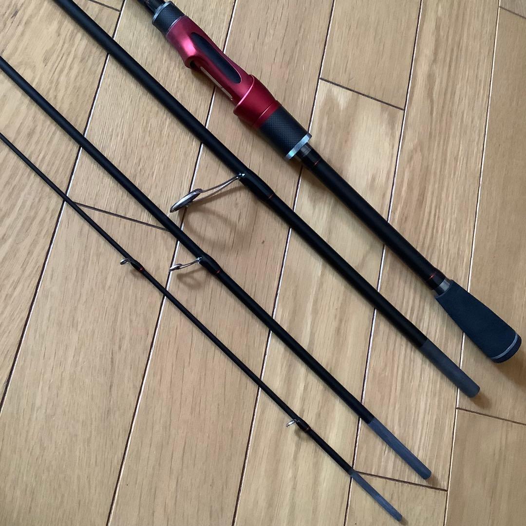 PE0.8号付き4ピース7ftスピニングロッド&スピニングリール2500番