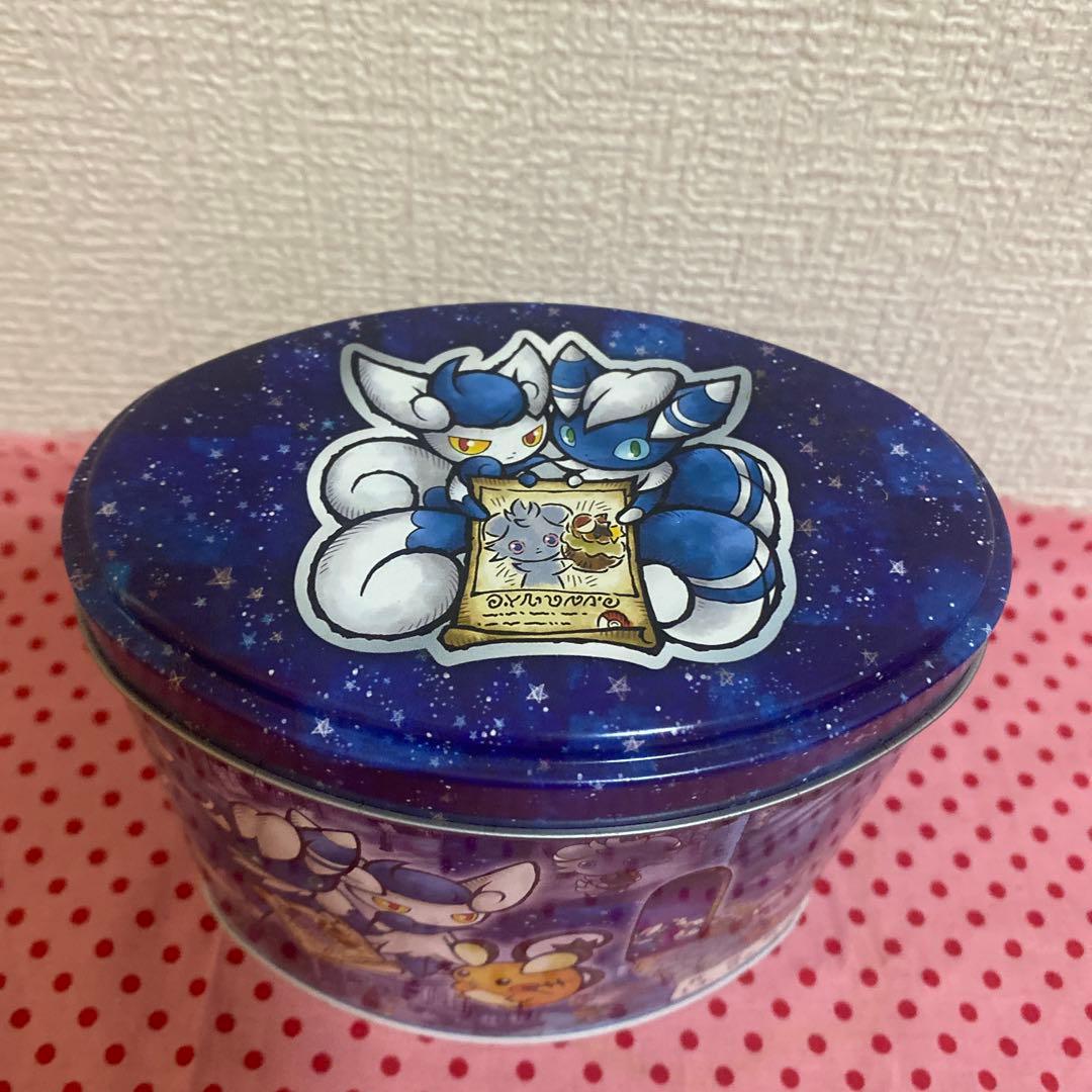 ポケモンセンター限定　ニャスパーwanted お菓子の空き缶