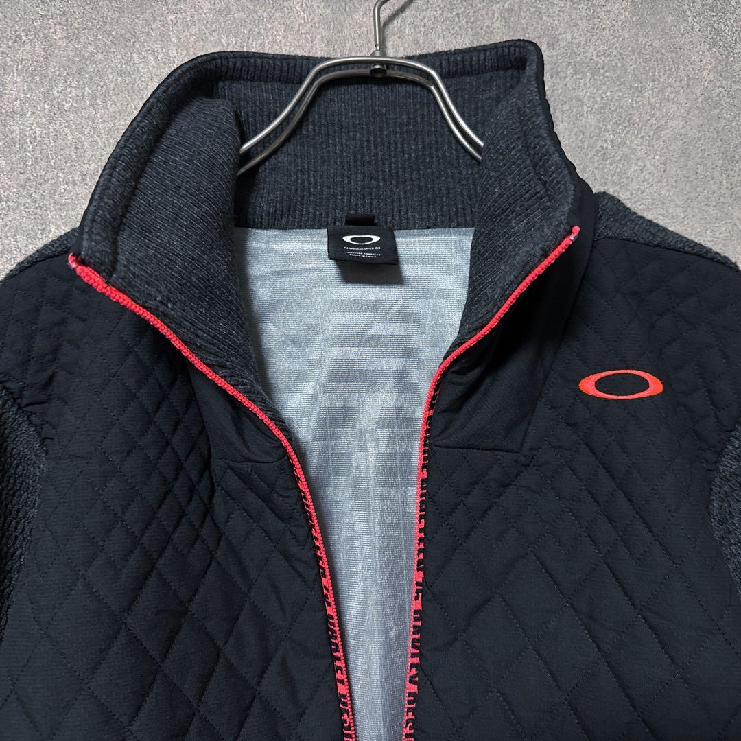 OAKLEY オークリー ニット 中綿 切り替え ロゴ ジップ ジャケット 長袖