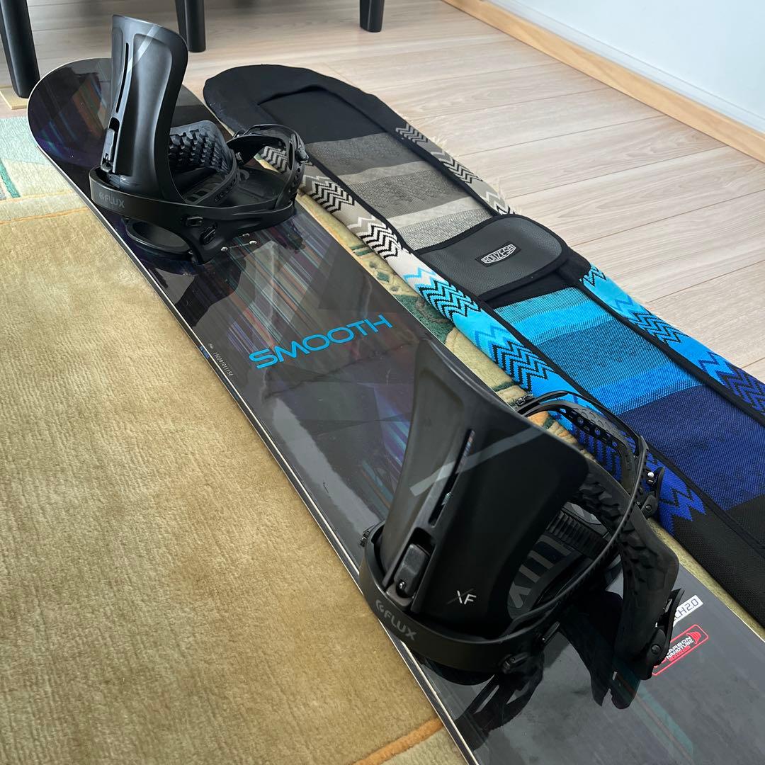 値下げ　SMOOTH 154cmスノーボード XFバインディングセット