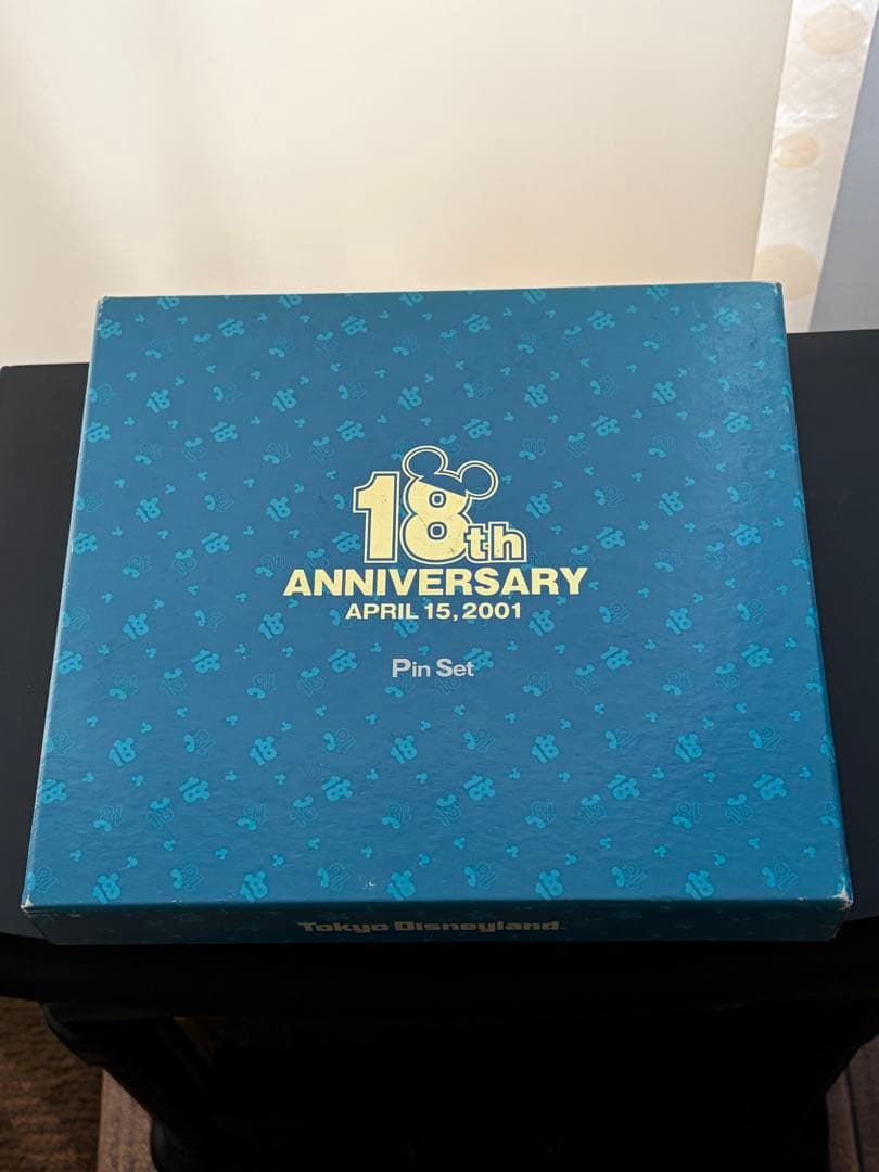 東京ディズニーランド18周年記念 額装ピンバッジセット　6/1000