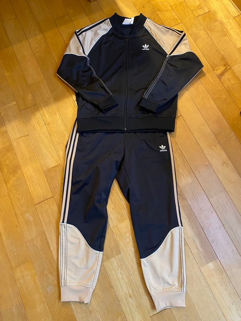 【美品】アディダスオリジナルストラックジャケットセットアップ　ジャージ　L
