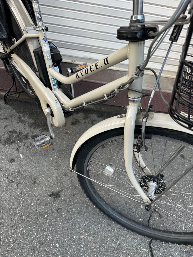 電動自転車　ブリヂストンhydee2 人気な車種　子供乗せシート付き　お買い得品
