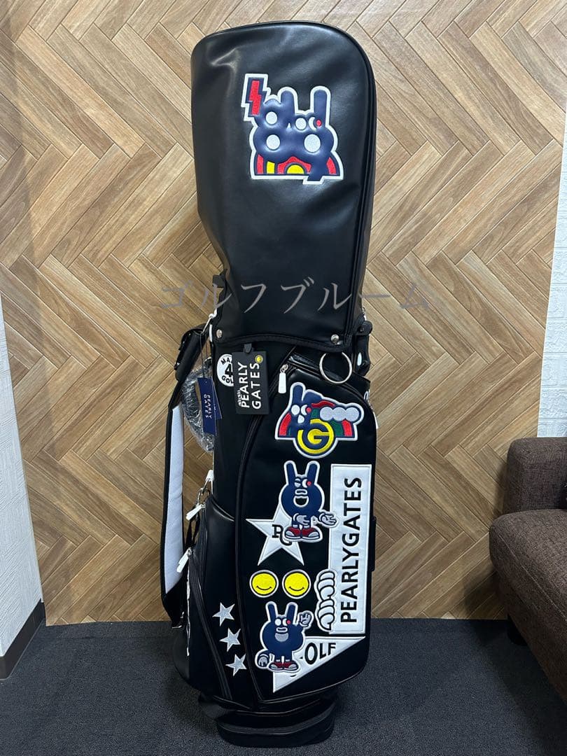 新品未使用☆即発送☆韓国パーリーゲイツスタンド式キャディーバック　ブラック
