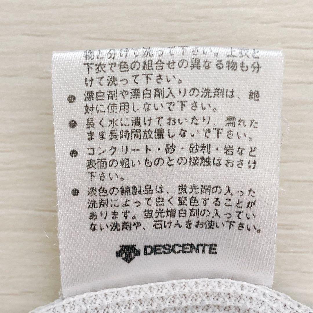 デサント　シャツ　ファイテンコラボ　ハイネック　ハーフジップ　グレー　L 半袖