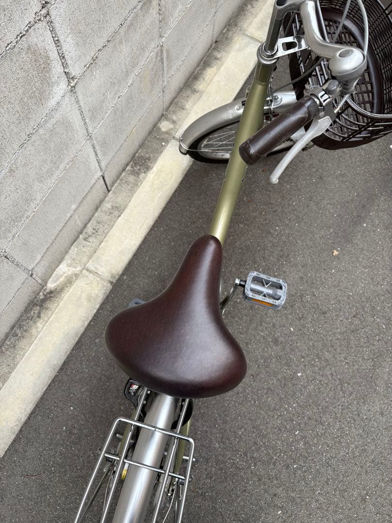 <美品>20インチ　アルミ自転車　グリーン系