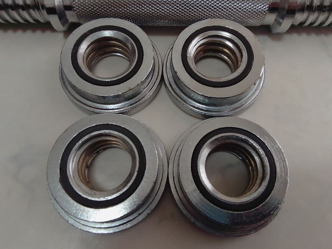 ファイティングロード ラバー付 ダンベル 合計約20kg 28mm セット ②