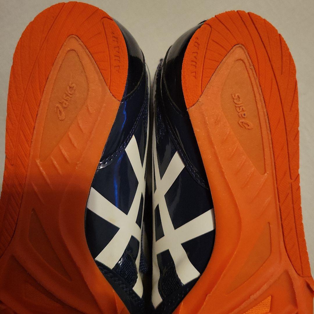 asics エフォート　スパイクシューズ　ネイビー28センチ