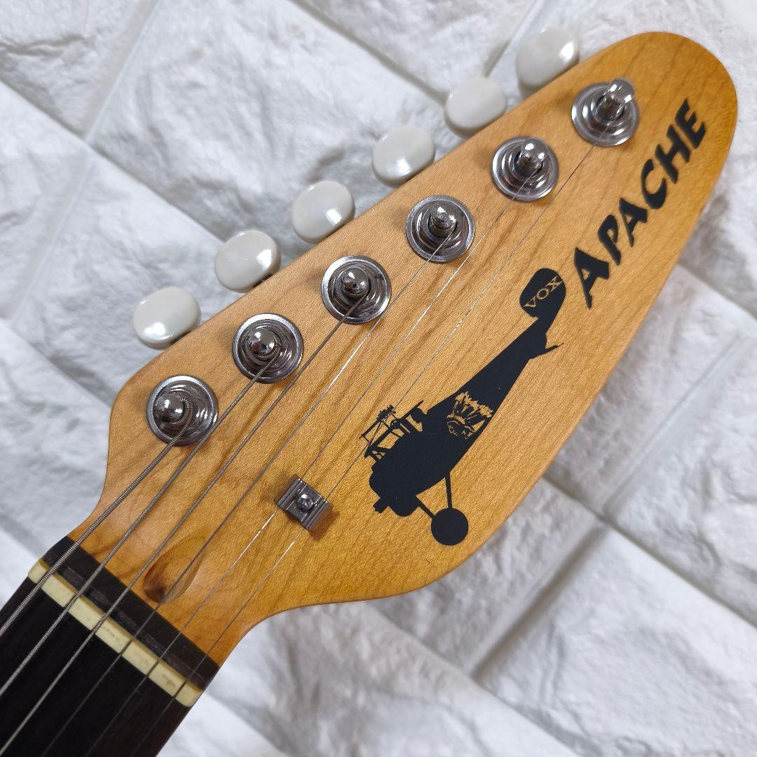 VOX APACHE-1 アンプ内蔵ミニエレキギター 水色 トラベルギター