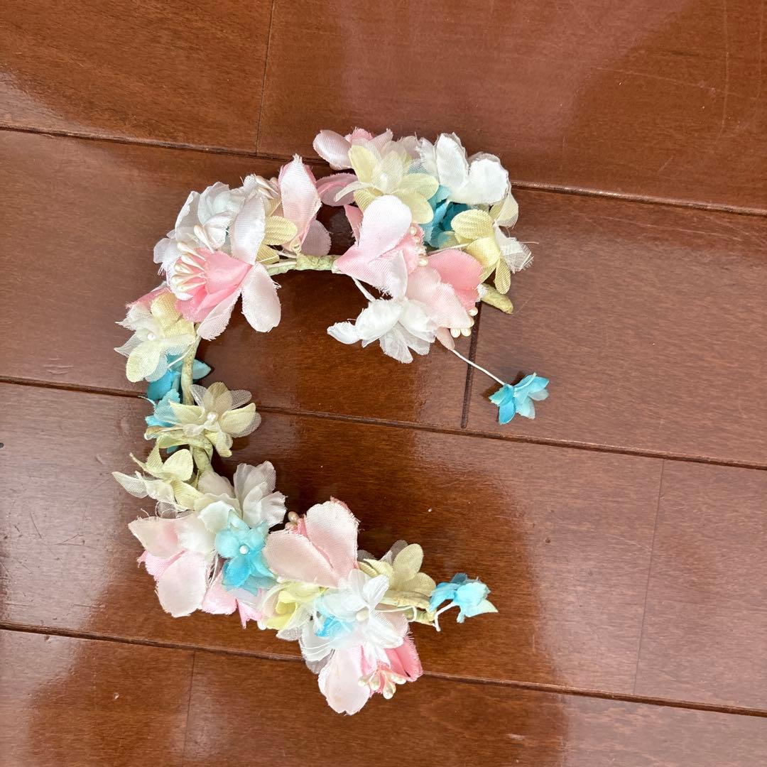 ピンクのバレエ衣装と花冠セット(値下げ中)