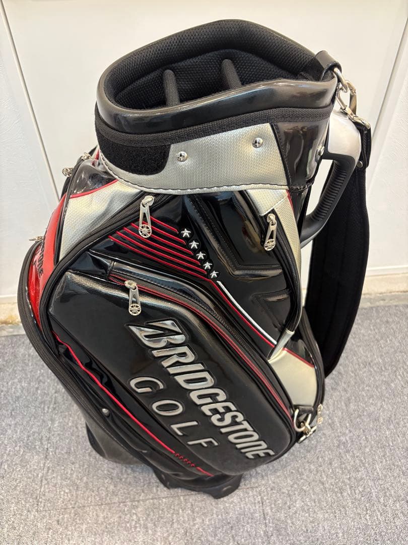 BRIDGESTONE GOLF キャディバッグ ブラック/レッド