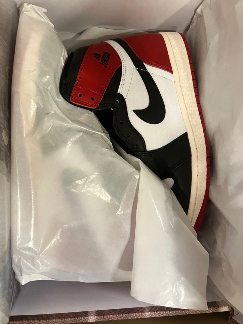 シューズ(男性用) Air Jordan 1high og black toe 26.5cm