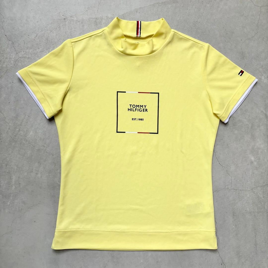【美品】  GOLF 半袖モックネックTシャツ ロゴ