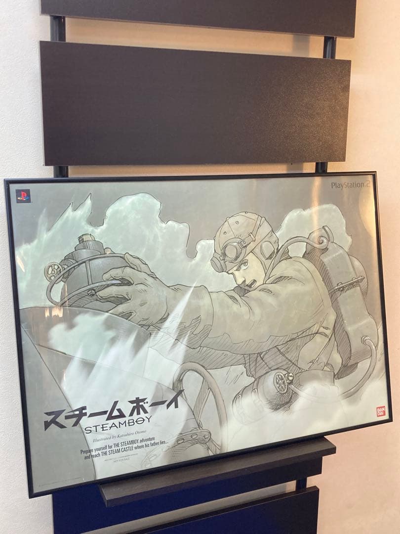 スチームボーイ 両面 ポスター B2 大友克洋 PS2 発売告知 非売品 販促