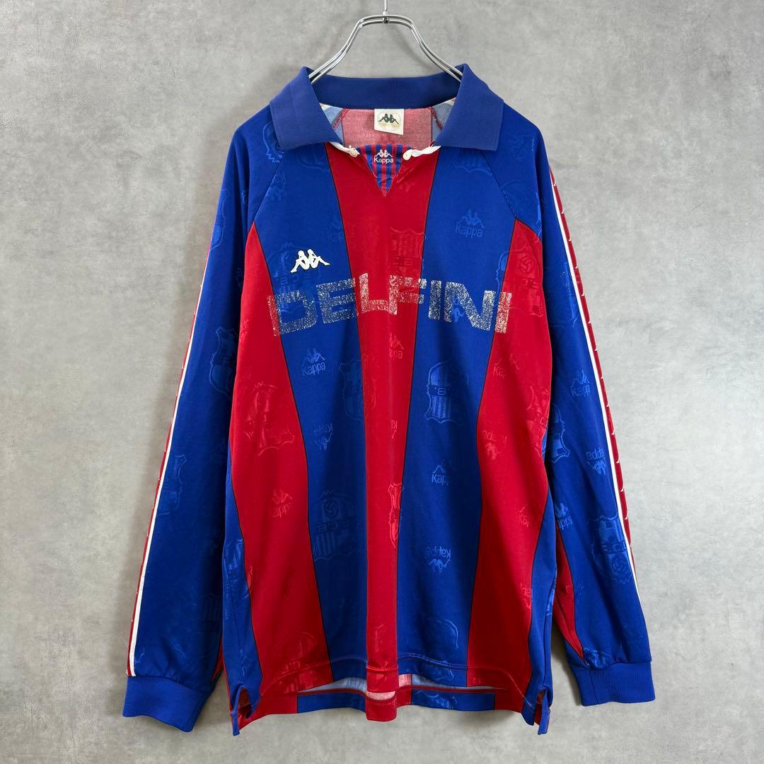 90s Kappaカッパ FC Barcelona DELFINI ゲームシャツ