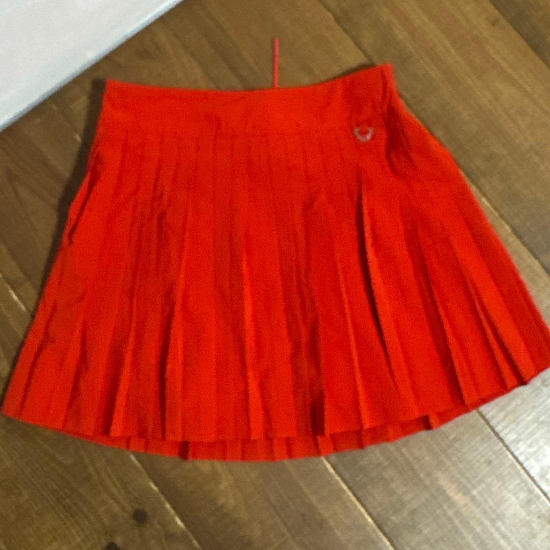 マルボン　プリーツスカート　Lサイズ　レッド