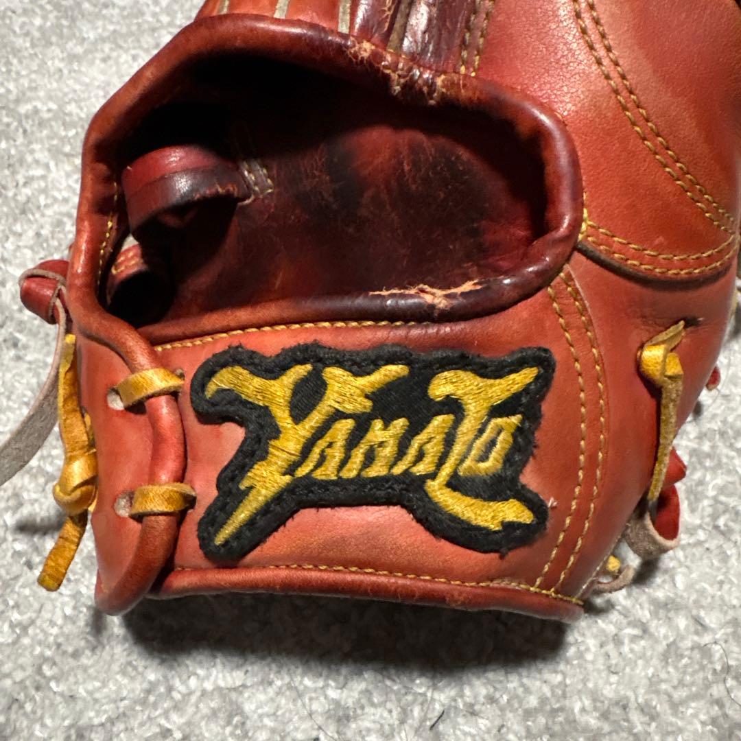 【値下げ】YAMATO ヤマト BBA 硬式グローブ 内野用 赤色 レッド
