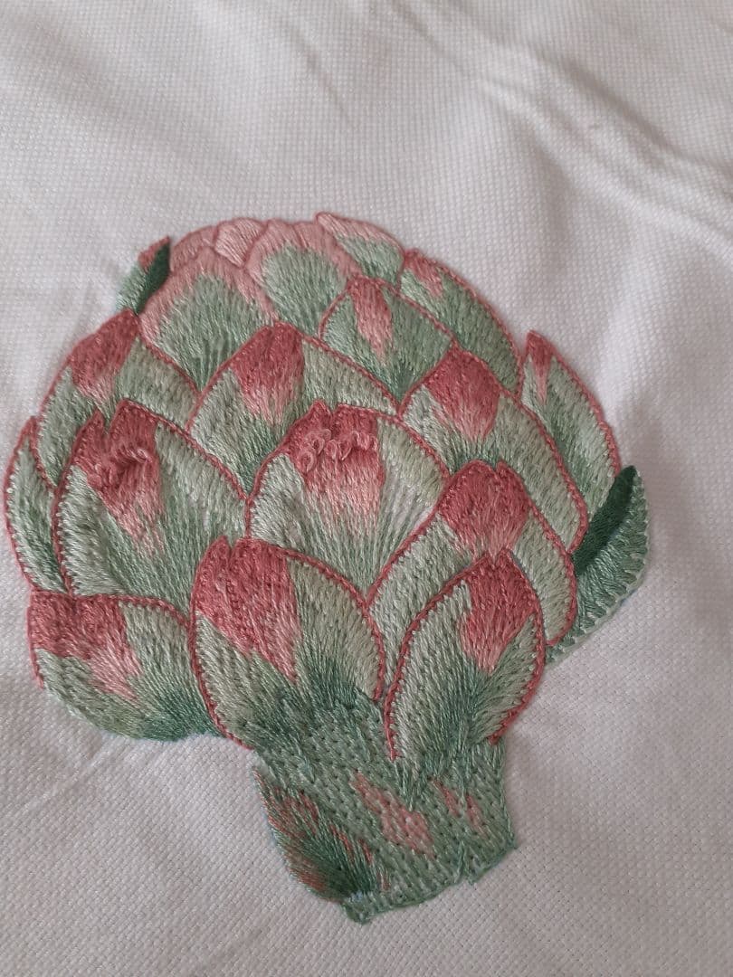戸塚刺繍、新品未使用 西洋野菜刺繍 テーブルクロス( 大) 円形、長方形他