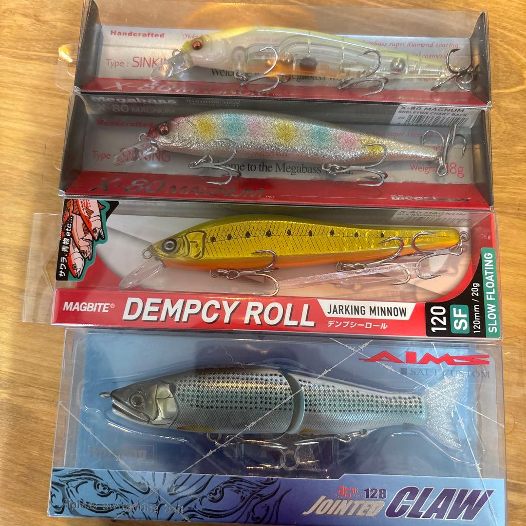 ルアー・フライ Dempcy Roll & Jointed Claw &X80Magnum