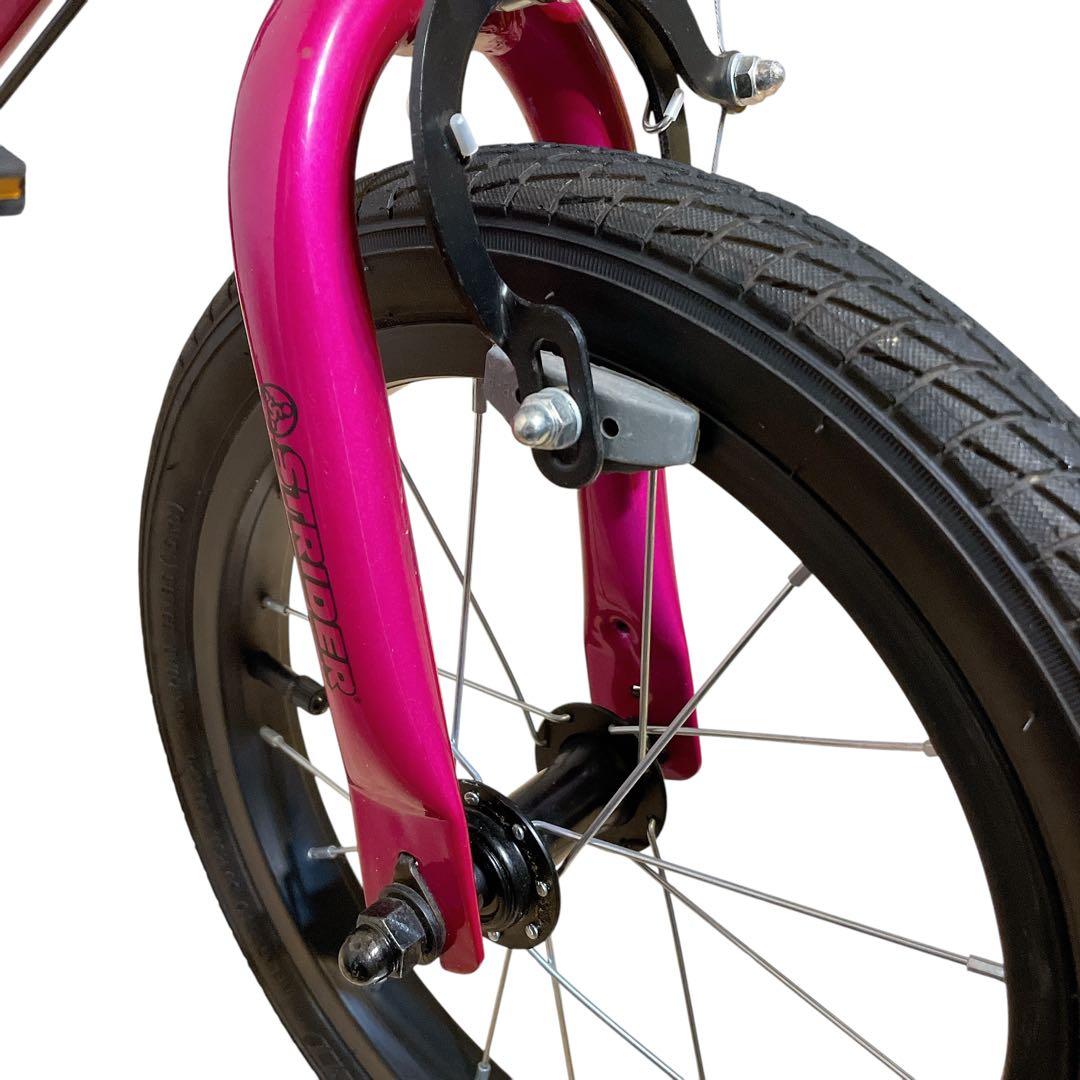 ストライダー　14X ピンク　純正スタンド　strider ペダル付き　自転車