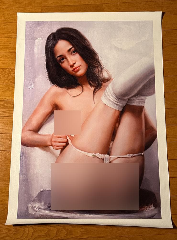 【アート作品】美しい女性をモデルにした油絵風の肖像画・絵画・裸婦画66