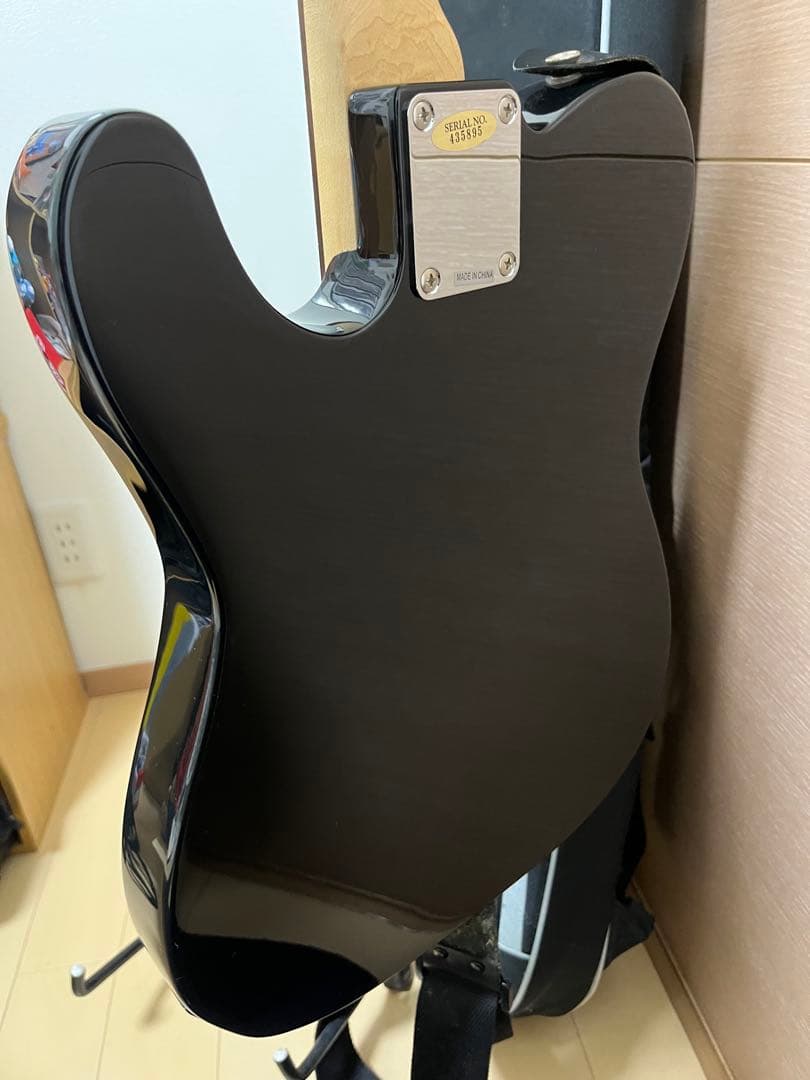 【ジャンク品】BUSKER'S テレキャスター ブラック ケース付き
