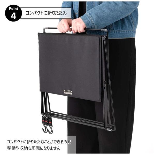 ハンギングラック 2段 サイドテーブル 室内 屋外 ベージュ MIP-72N01