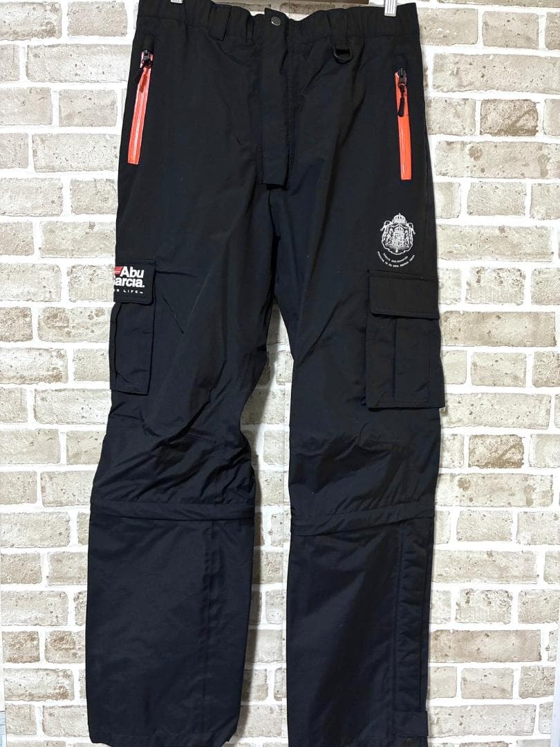 【フォロー割】良品 アブガルシア メンズ レインパンツ XLサイズ ブラック