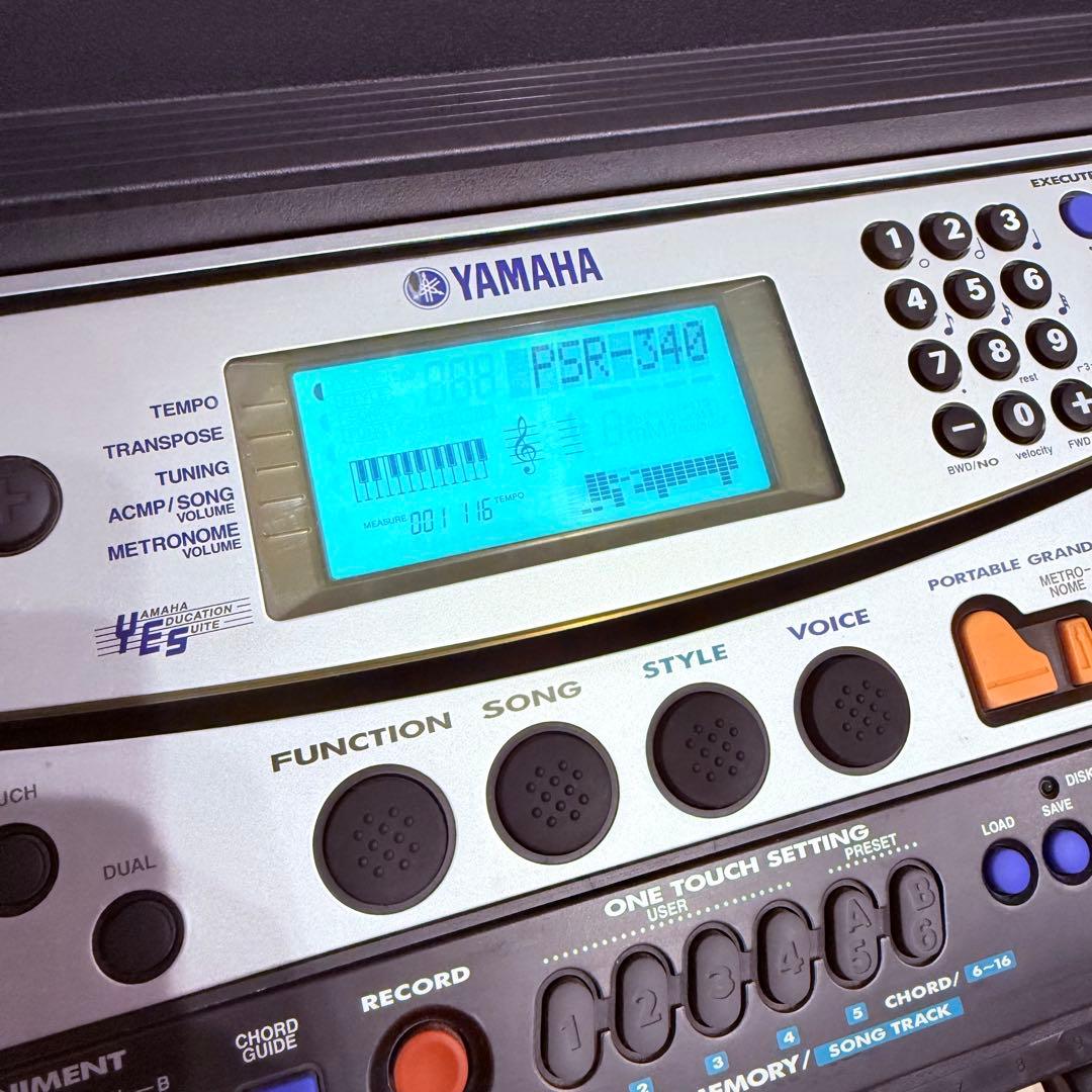 Yamaha ヤマハ PSR-340 電子キーボード シンセサイザー　ペダル付