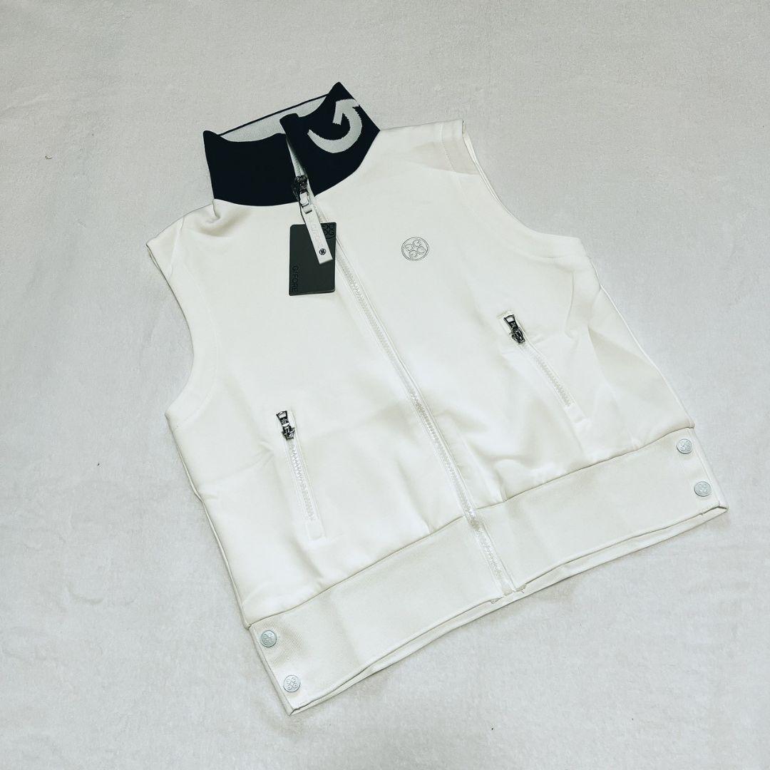 新品　G/FORE ジーフォア　ゴルフ　ジップアップベスト　ホワイト　M