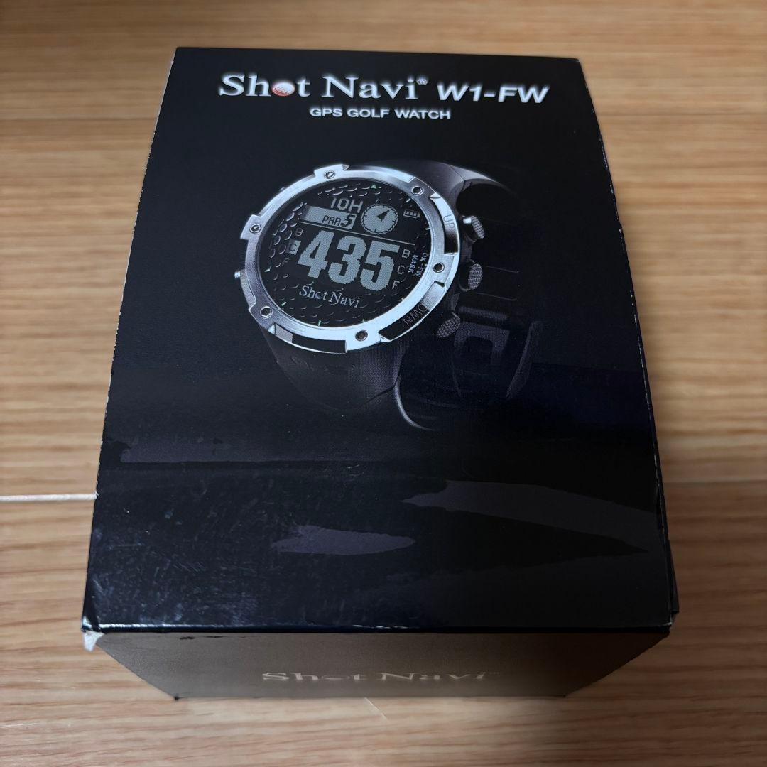 【美品】Shot Navi W1-FW GPSゴルフウォッチ ショットナビ