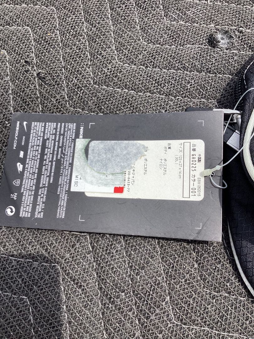 未使用品　Nike ゴルフバッグ ブラック