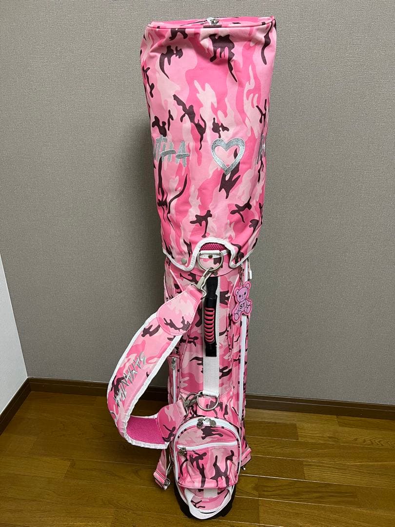 【希少、新品】Samantha Thavasa ピンク迷彩ゴルフバッグ
