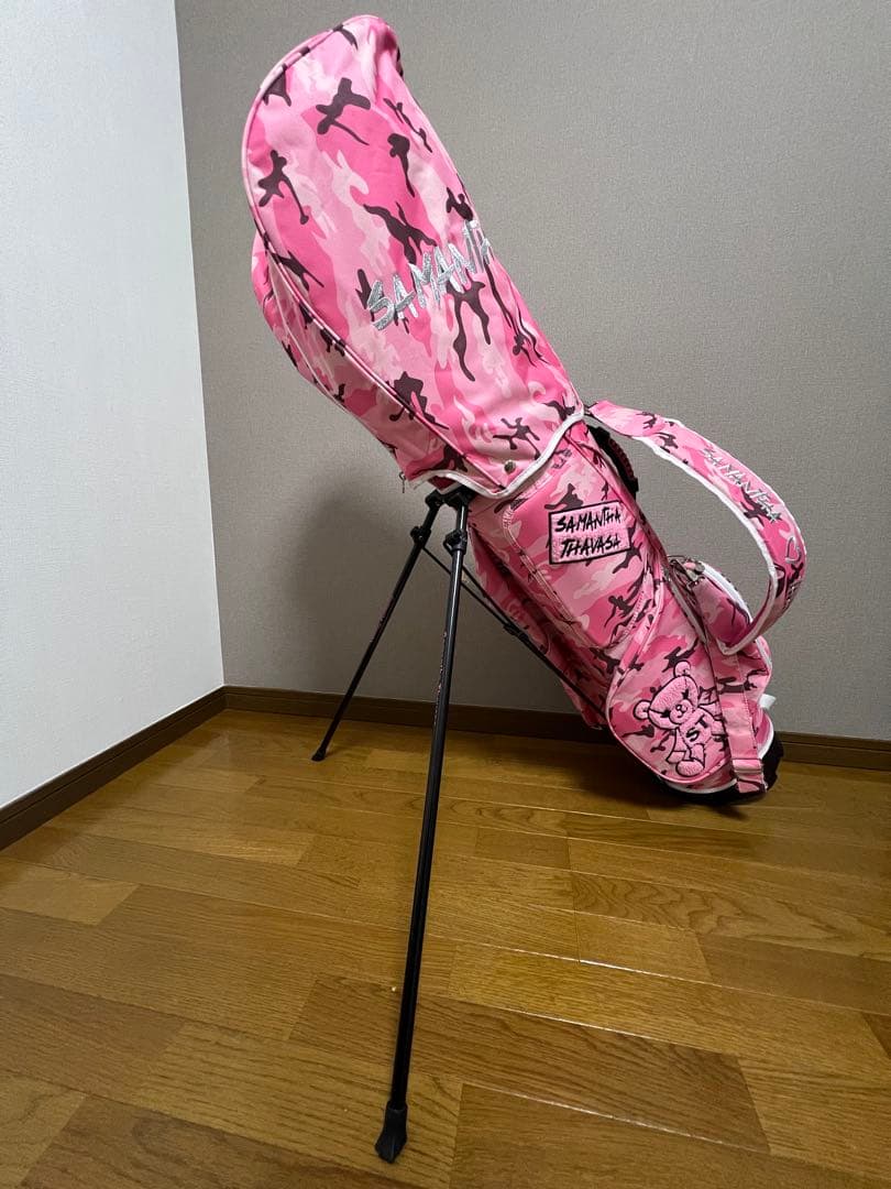 【希少、新品】Samantha Thavasa ピンク迷彩ゴルフバッグ