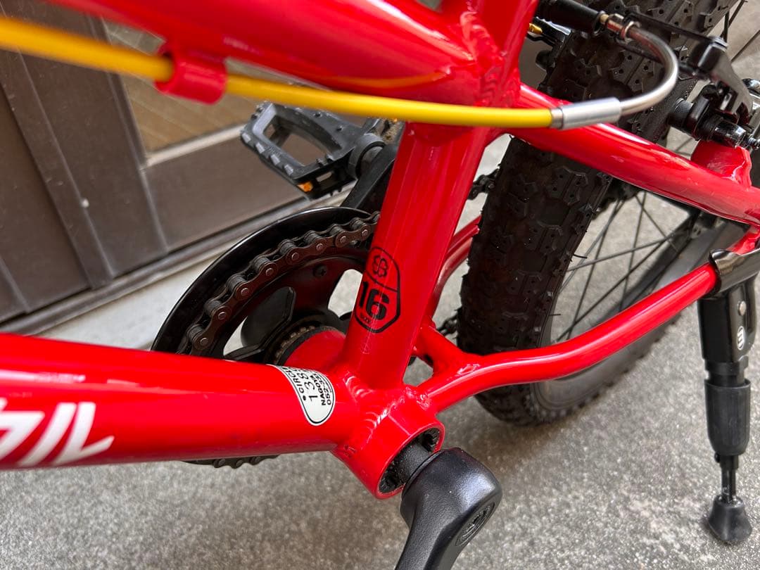 ＊美品送料込み＊ 四つ葉サイクル16インチ ヒーローレッド