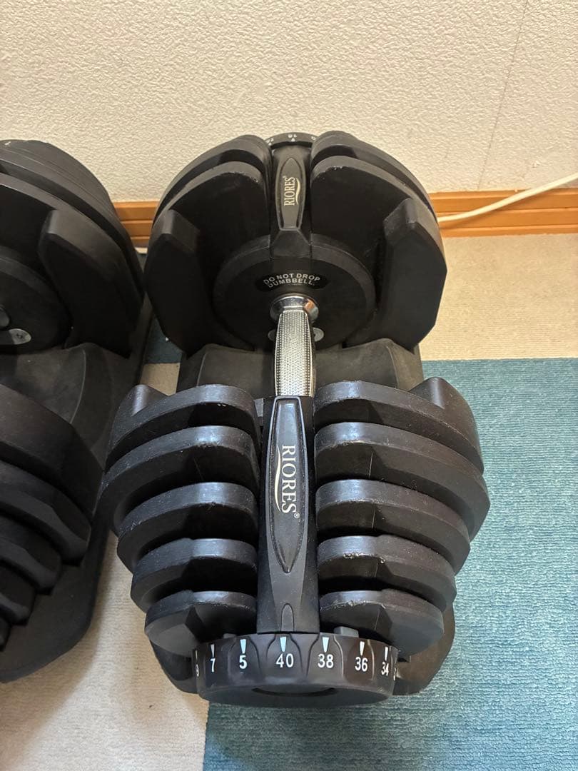 【引き取り限定】可変式ダンベル40kg×2 ＆ マルチベンチ セット