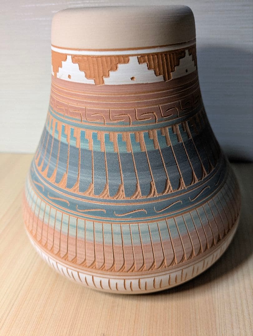 【希少品】ナバホ　壺　花瓶　Navajo ネイティブアメリカン　ヴィンテージ