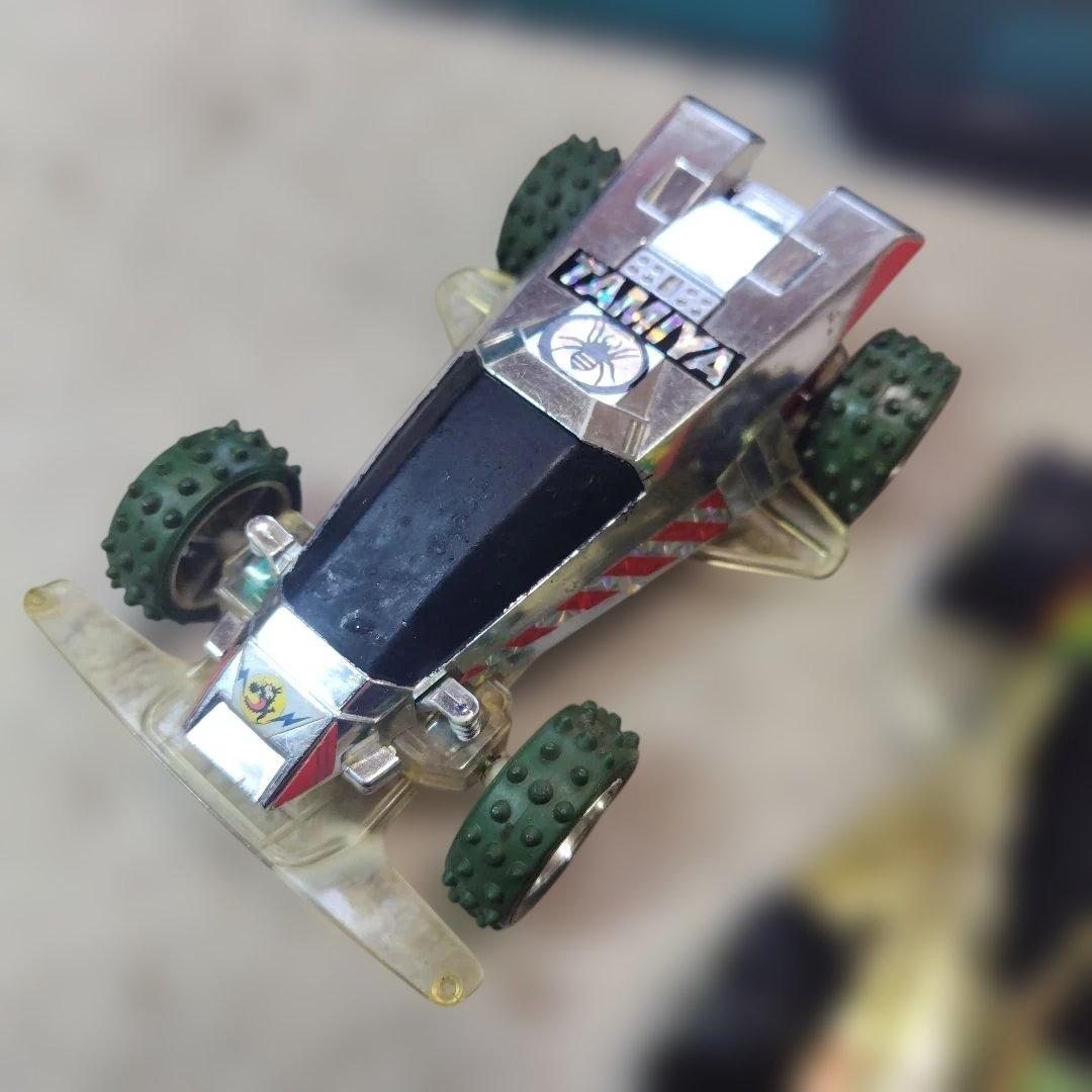 ミニ四駆チョコ 金メッキバーニングサン/サンダードラゴンJr＋他組立済3台セット