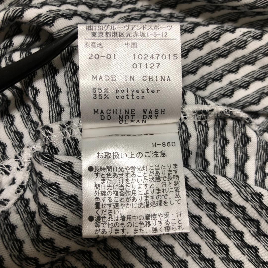 【美品】ジャックバニー ドット柄ポロシャツ 白黒 L ゴルフウェア レディース