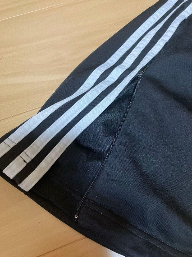 00s adidas アディダス　トラックパンツ　ワイドストレート　黒