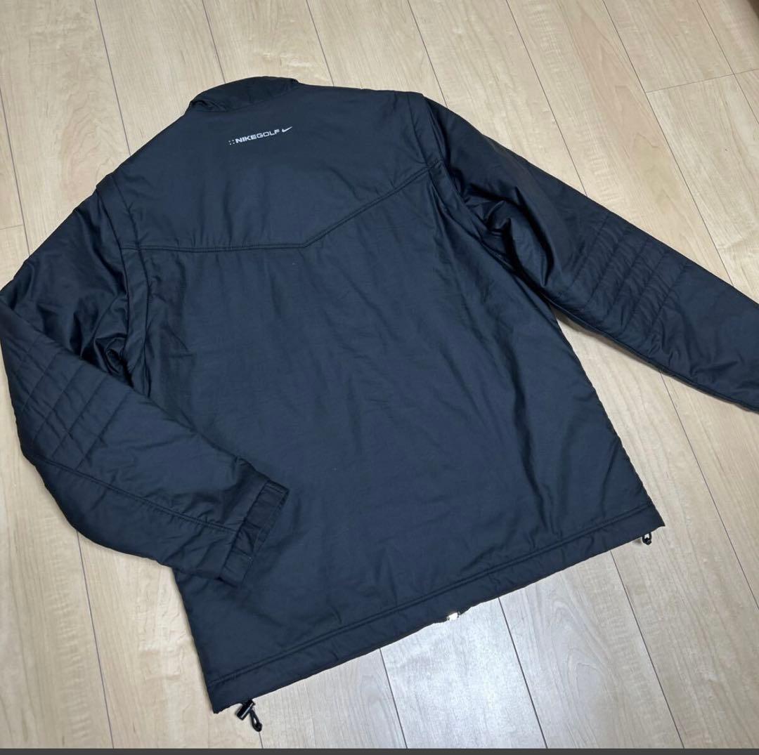 NIKE GOLF 2way 中綿 ジャケット L 黒 ダブルジップ 美品