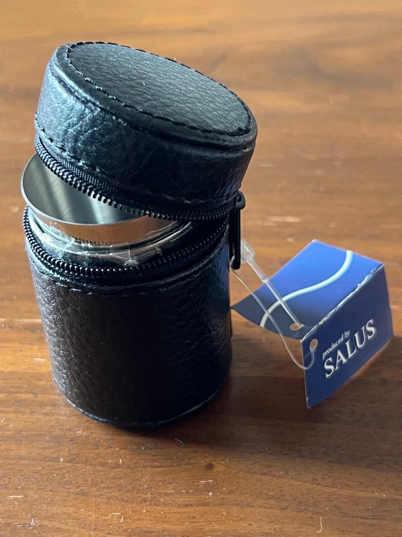 【値下げ】SALUS ステンレス ウイスキーカップ 本革ケース付き