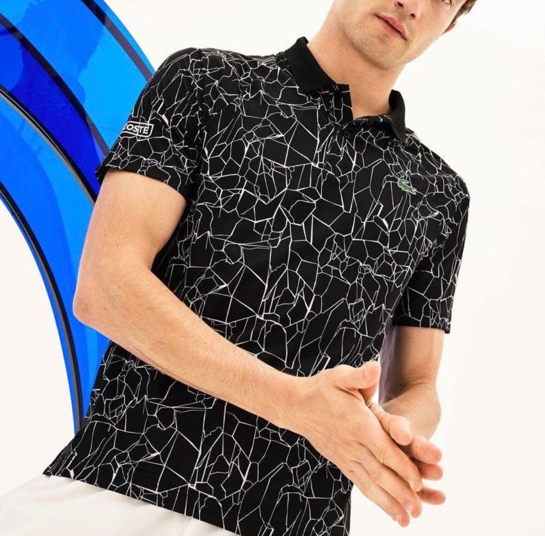 【極美品】 LACOSTE ジョコヴィッチ テニス ポロシャツ ブラック S