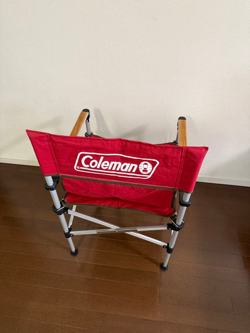 【一部不具合あり】Coleman ツーウェイキャプテンチェア（赤）２台セット