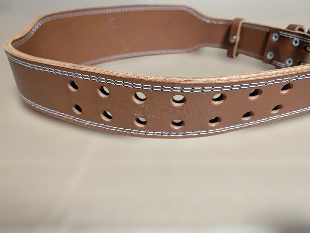 【極美品】ゴールドジム プロレザーベルト Lサイズ（室内試着のみ・汗なし）