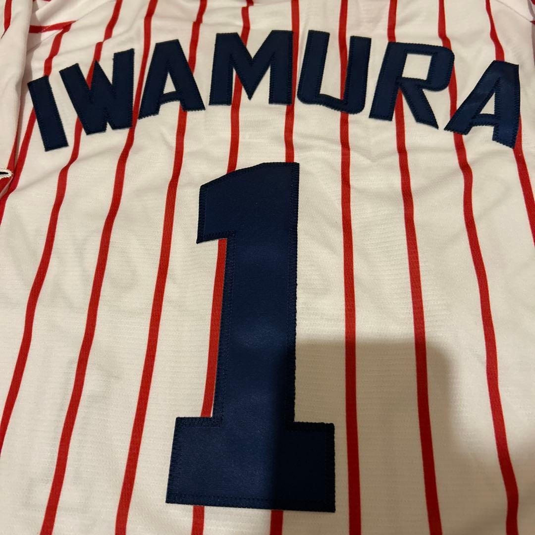 ヤクルト50周年復刻ユニフォーム　岩村#1