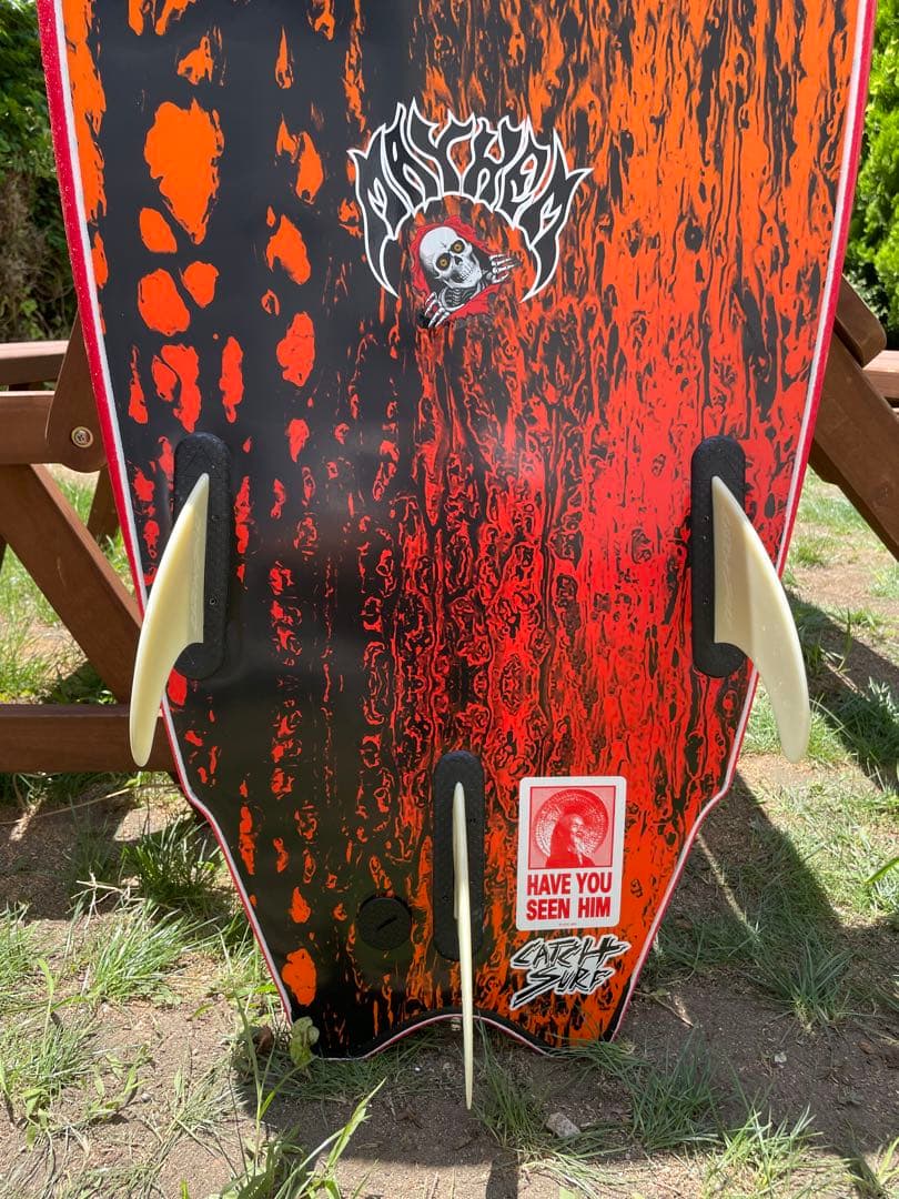 Mayhem&Odysea 6’0ソフトボード　オレンジ黒グラデーション