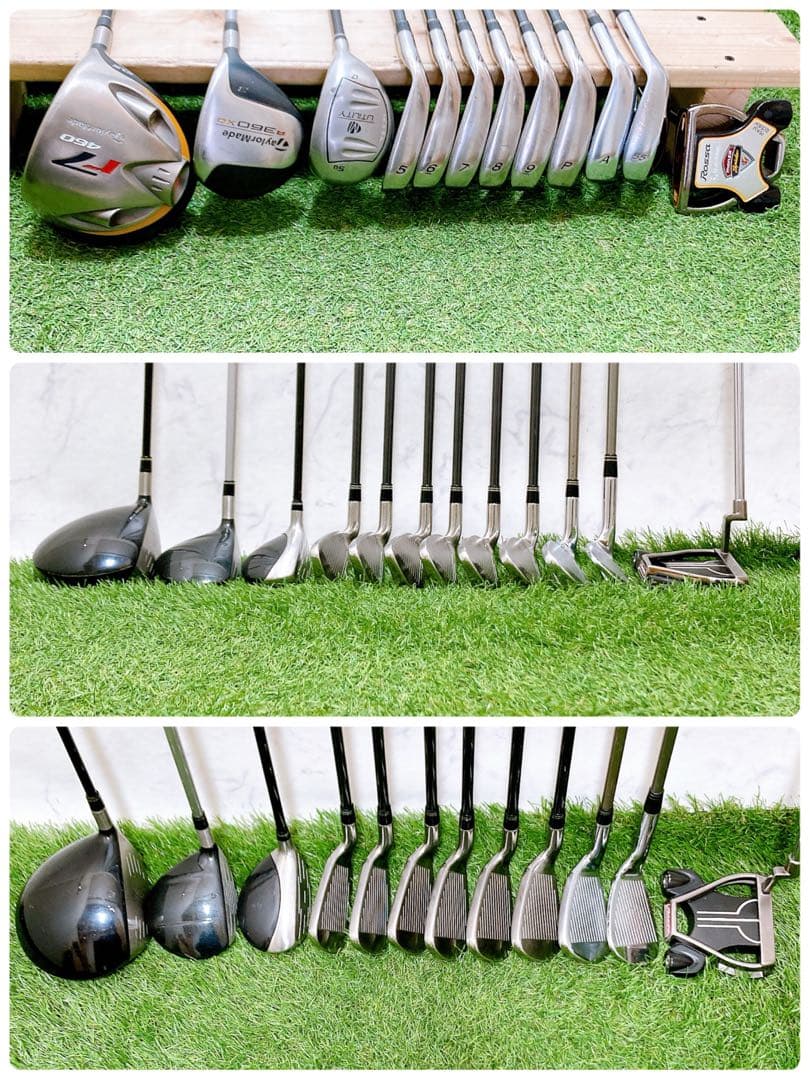 S5.テーラーメイド　初心者オススメ　ゴルフクラブ　メンズセット　12本