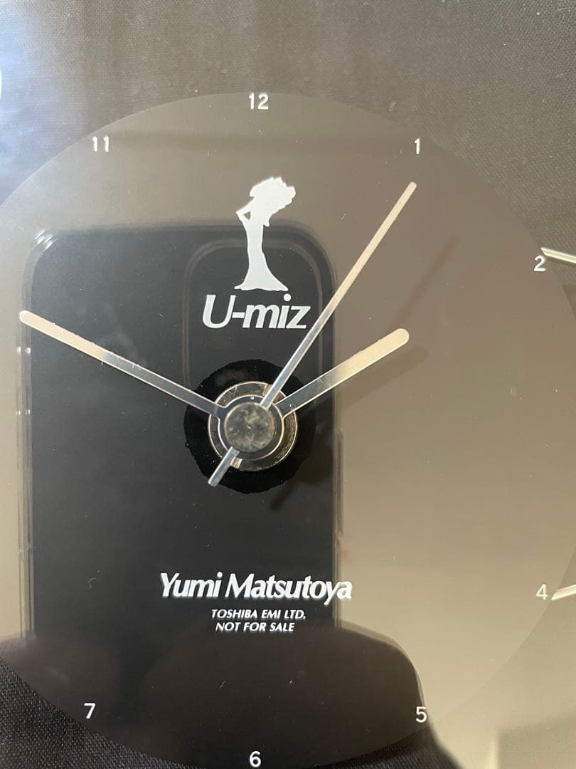 激レア　美品　非売品　松任谷由美　1993年　U-miz ガラス　高級　置き時計